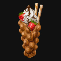 Bubble Waffle Ice Cream T  Shirt Egg Bubble Waffle Vanilla Ice Cream W Baby Beanies | Artistshot