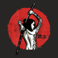 Japanese Warrior   Sexy Samurai   Female Samurai (on Back) T Shirt Ladies Fitted T-shirt | Artistshot