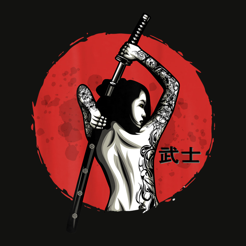 Japanese Warrior   Sexy Samurai   Female Samurai (on Back) T Shirt Scorecard Crop Tee by webberoliveria | Artistshot