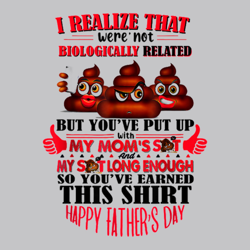 I Realize That We're Not Biologically Happy Father's Day Baby Bodysuit by nbobatiga | Artistshot