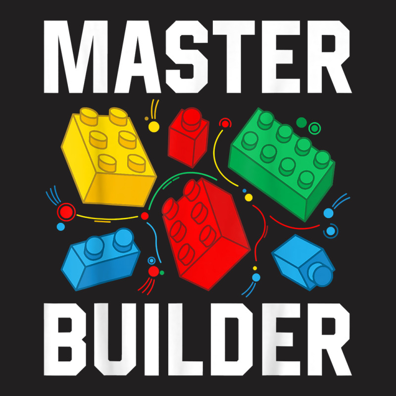 Master Builder Kids Building Blocks Brick Toy Master Builder T Shirt T-shirt | Artistshot