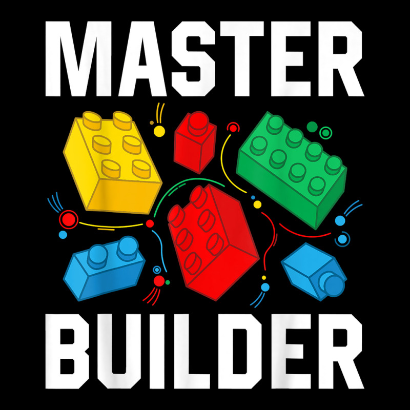 Master Builder Kids Building Blocks Brick Toy Master Builder T Shirt Pocket T-shirt | Artistshot