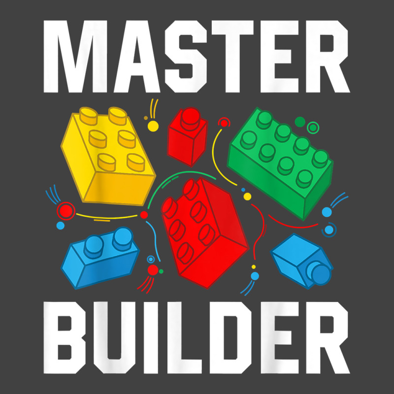 Master Builder Kids Building Blocks Brick Toy Master Builder T Shirt Vintage T-shirt | Artistshot