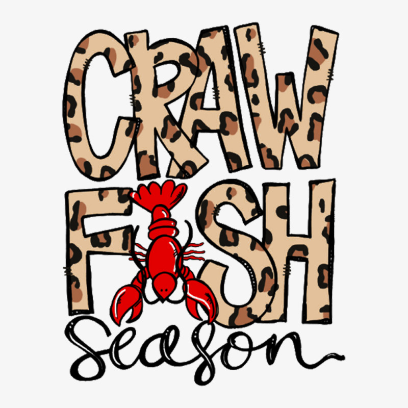 Craw Fish Season Leopard Print Love Crawfishee Ladies Fitted T-Shirt by saterseim | Artistshot