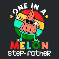 Family One In A Melon Step Father Dabbing Watermelon Summer T Shirt Crewneck Sweatshirt | Artistshot