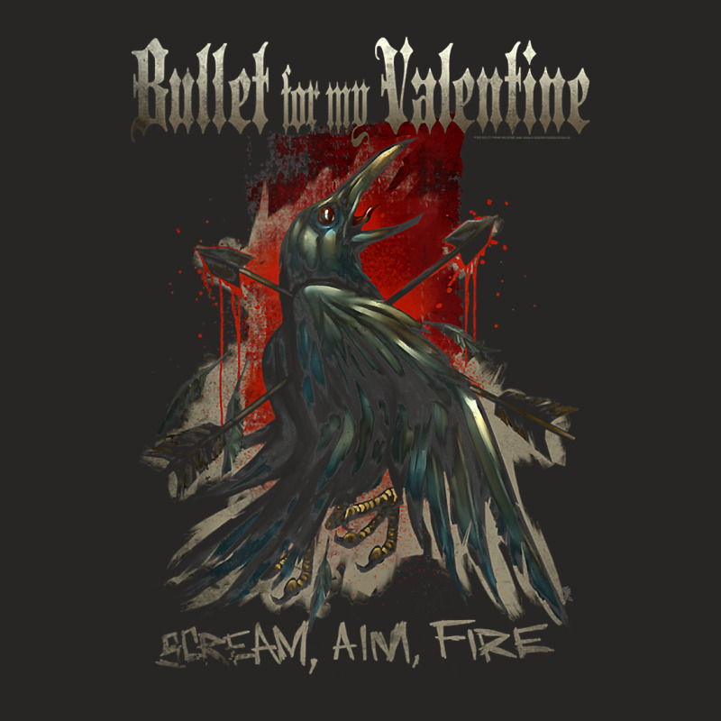 Bullet For My Valentine – Scream Aim Fire Crow Tank Top Ladies Fitted T-Shirt by erisseby | Artistshot