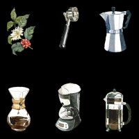 Coffee Making Tools And Equipment T  Shirt Assorted Coffee Making Tool Toddler Sweatshirt | Artistshot