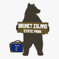 Brunet Island State Park Wisconsin Hitchhiking Bear Long Sleeve T Shir Ladies Fitted T-shirt | Artistshot