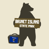 Brunet Island State Park Wisconsin Hitchhiking Bear Long Sleeve T Shir Cropped Hoodie | Artistshot