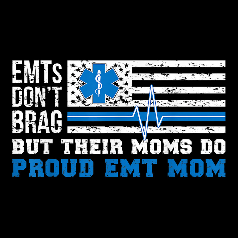 Emt Mom Proud Emergency Medical Technician Mama T Shirt Men's 3/4 Sleeve Pajama Set | Artistshot