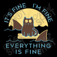 It's Fine I'm Fine Everything Is Fine Funny Cat 1 Adjustable Cap | Artistshot