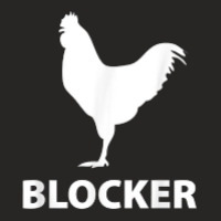 Cock Blocker Funny Novelty Rooster Cock Gift Shirt T Shirt Ladies Fitted T-shirt | Artistshot