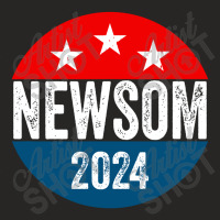 Gavin Newsom 2024 Presidential Ladies Fitted T-shirt | Artistshot