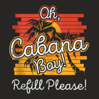 Funny Summer Beach Pool Party Cabana Boy Refill Please Ladies Fitted T-shirt | Artistshot