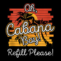 Funny Summer Beach Pool Party Cabana Boy Refill Please Cropped Hoodie | Artistshot