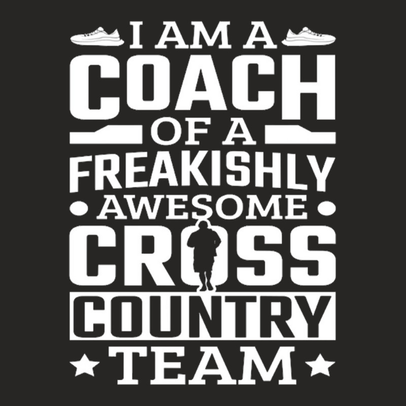 I Am A Coach Cross Country Team Track And Field Running Pullover Ladies Fitted T-Shirt by saterseim | Artistshot