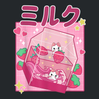 Funny Retro 90s Strawberry Milkshake Carton Kawaii Anime Cat T Shirt Crewneck Sweatshirt | Artistshot