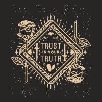 Tarot T  Shirt Trust In Your Truth Tarot Horoscope Spiritual Cosmos Un Ladies Fitted T-shirt | Artistshot