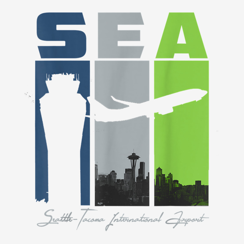 Sea Seattle Tacoma International Airport Seatac Retro Art T Shirt Adjustable Cap by juleakuehneman | Artistshot