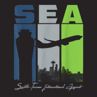 Sea Seattle Tacoma International Airport Seatac Retro Art T Shirt Vintage Cap | Artistshot