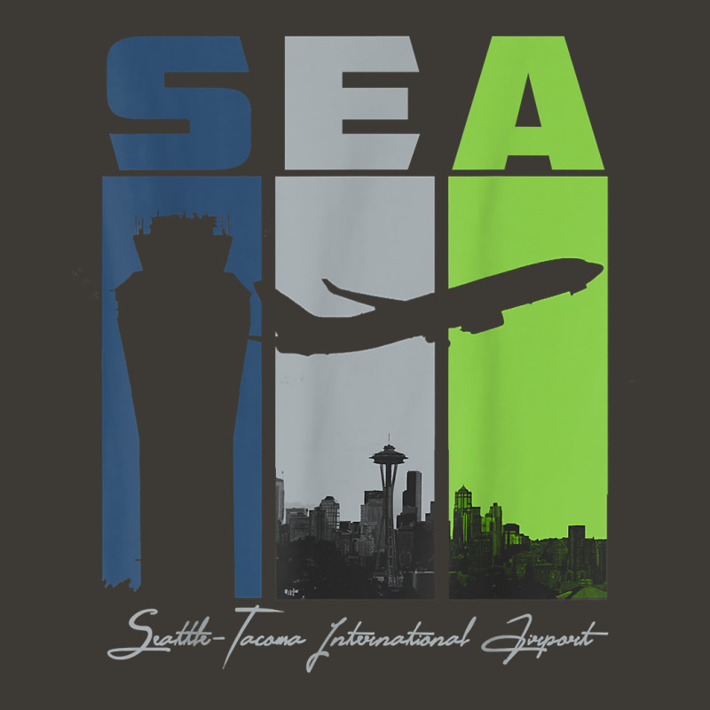 Sea Seattle Tacoma International Airport Seatac Retro Art T Shirt Bucket Hat by juleakuehneman | Artistshot