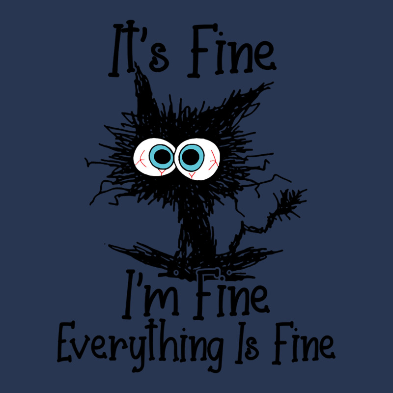 It's Fine I'm Fine Everything Is Fine Funny Cat Sweatshirt Men Denim Jacket | Artistshot