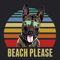 Belgian Malinois Summer Beach Vibe T  Shirt Beach Please Belgian Malin Youth Tee | Artistshot