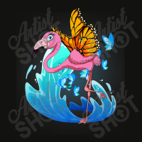 Flamingo Exotic Bird Lover Insect Zoo Animal Butterfly Pink Flamingo Scorecard Crop Tee | Artistshot