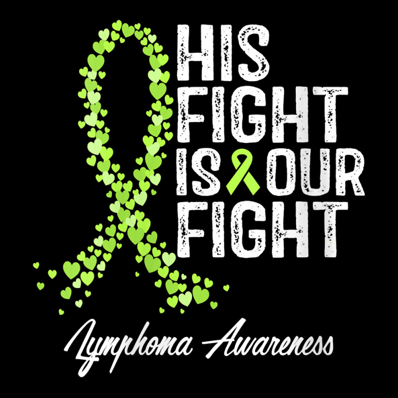 Womens His Fight Is Our Fight Warrior Support Lymphoma Awareness V Nec Zipper Hoodie | Artistshot