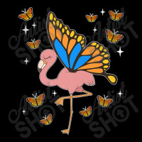 Flamingo Fantasy Butterfly Exotic Bird Animal Insect Pink Flamingo Zipper Hoodie | Artistshot