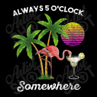 Flamingo 5 O'clock Somewhere Drinking Flamingo Women's V-neck T-shirt | Artistshot