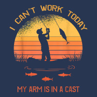 Fisherman, I Can't Work Today My Arm In A Cast Funny Fishing T Shirt Men Denim Jacket | Artistshot