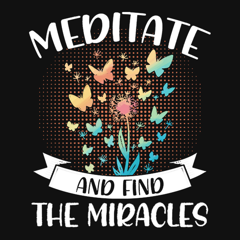 Yoga Lover T  Shirt Meditate And Find The Miracles Meditation Spiritua Baby Bibs by elephantjellyfish | Artistshot