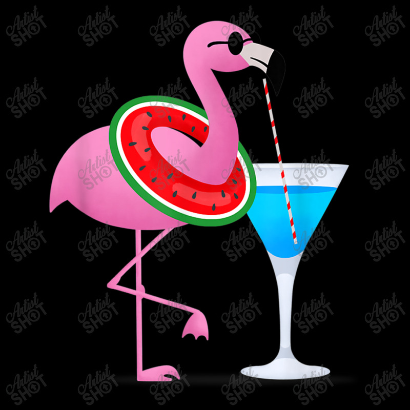 Flamingo Flamingo Drink Hello Summer Time Funny For Kids Pocket T-Shirt by criticizematter | Artistshot