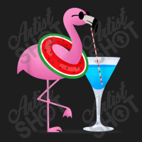 Flamingo Flamingo Drink Hello Summer Time Funny For Kids Classic T-shirt | Artistshot