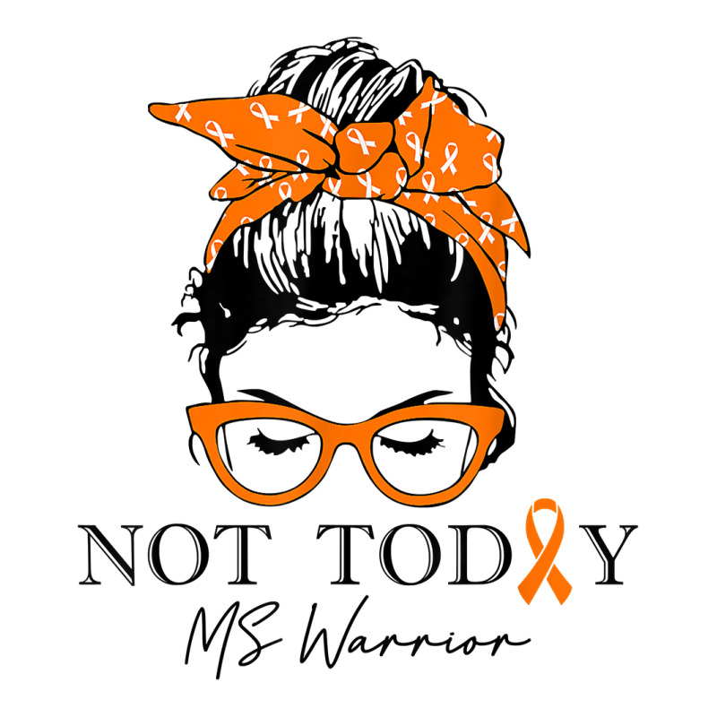 Womens Multiple Sclerosis Awareness Messy Bun Ms Warrior T Shirt Youth Hoodie | Artistshot