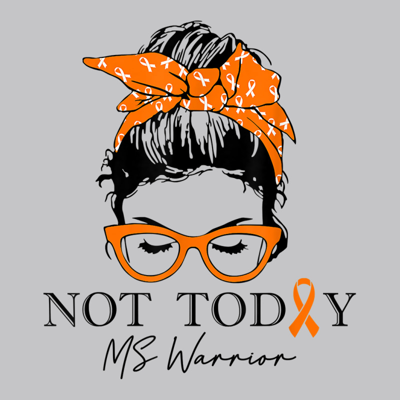 Womens Multiple Sclerosis Awareness Messy Bun Ms Warrior T Shirt Baby Bodysuit | Artistshot