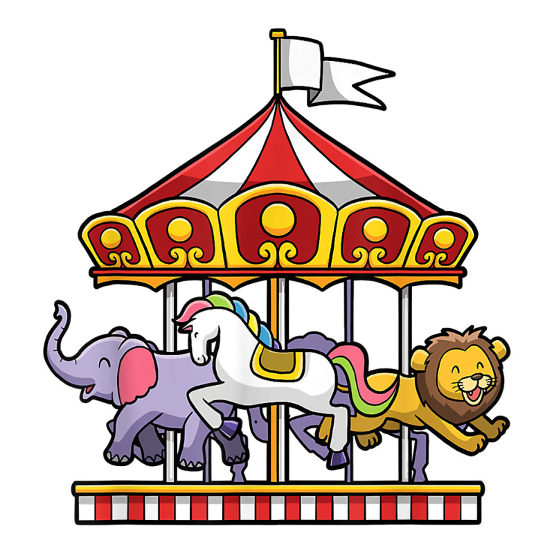 Horse Carousel Cute Carnival Ride Animals Circus T Shirt V-neck Tee | Artistshot