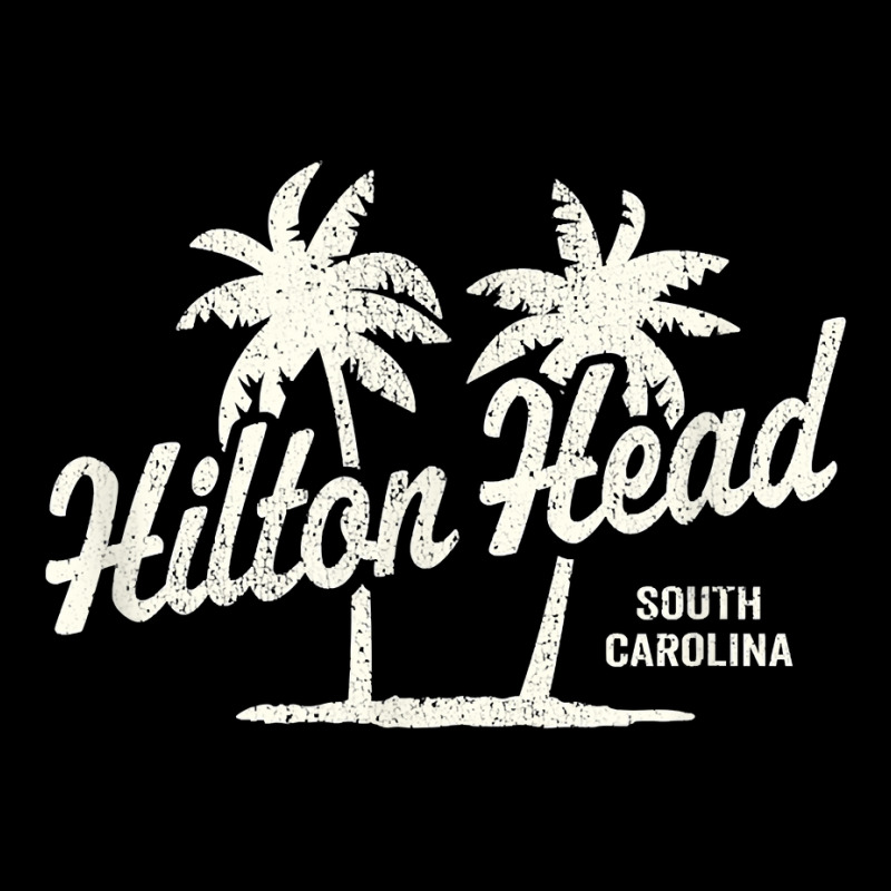 Hilton Head Island South Carolina Vintage 70s Palm Trees Gra T Shirt Adjustable Cap by aryanahjerich | Artistshot