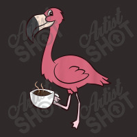 Flamingo Flamingo With Coffee Funny Coffee Drinking Flamingo Racerback Tank | Artistshot