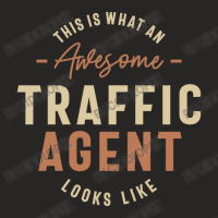 Funny Awesome Traffic Agent Job Occupation Ladies Fitted T-shirt | Artistshot