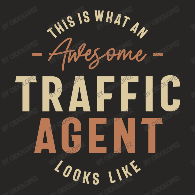 Funny Awesome Traffic Agent Job Occupation Ladies Fitted T-Shirt by cidolopez | Artistshot