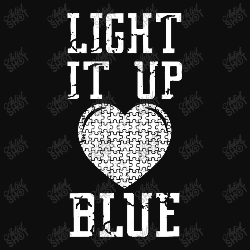 Light It Up Blue Shirt Autism Awareness Puzzle Piece Pullover Crop Top by celanasubek | Artistshot