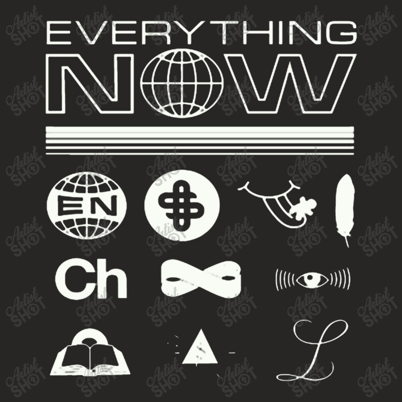 Arcade Fire Everything Now Ladies Fitted T-Shirt by kirakirakarakasa | Artistshot