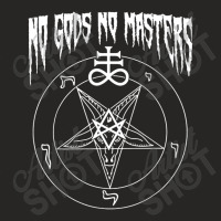 No Gods No Masters Satanic Devil Ladies Fitted T-shirt | Artistshot