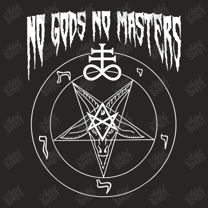 No Gods No Masters Satanic Devil Ladies Fitted T-Shirt by Agus w | Artistshot