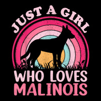 Malinois Dog Lover Vintage Just A Girl Who Loves Malinois T Shirt Baby Bibs | Artistshot