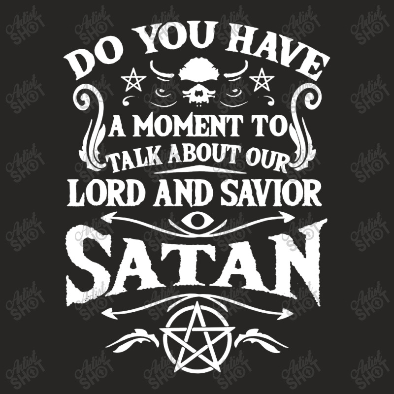 Lord And Savior Satan Ladies Fitted T-Shirt by Agus w | Artistshot