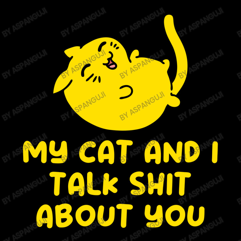 My Cat And I Talk Shit About You Men's 3/4 Sleeve Pajama Set by Aspanguji | Artistshot