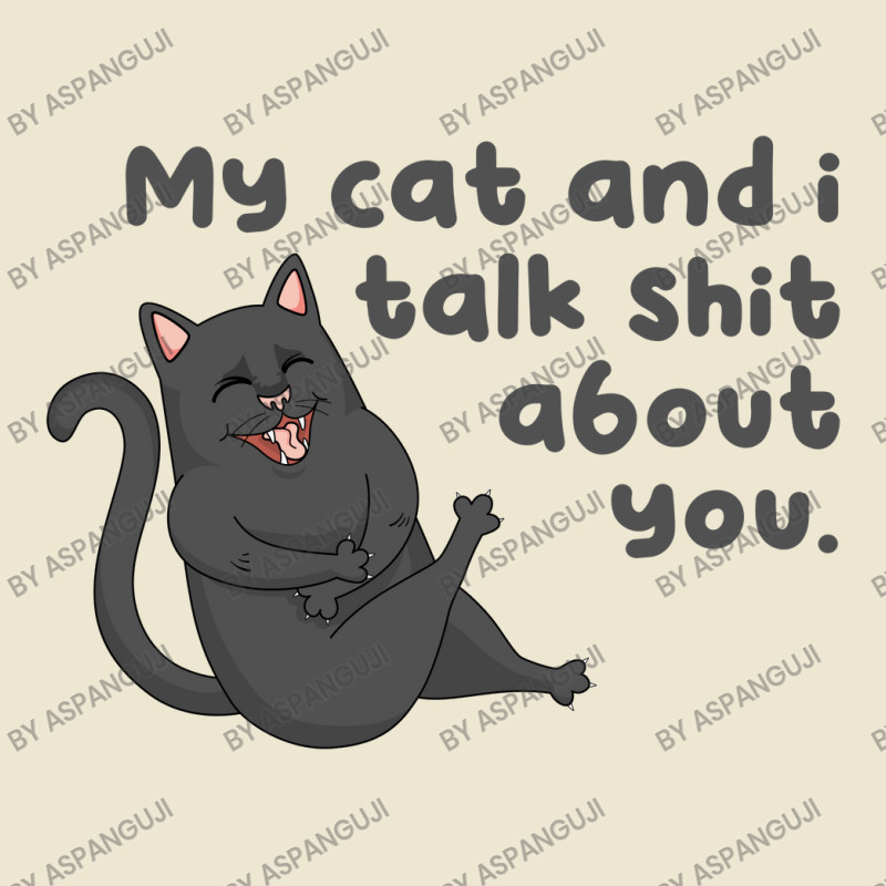 My Cat And I Talk Shit About You Cropped Hoodie by Aspanguji | Artistshot